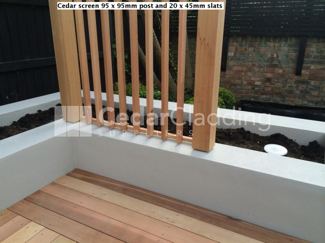 Western Red Cedar 95 x 95mm P.A.R. Fencing posts
