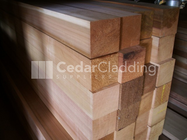 Western Red Cedar 95 x 95mm P.A.R. Fencing posts